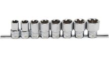   Torx Plus dugókulcs készlet 1/2",8 darabos, 10-20EP BGS