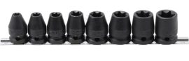 Levegős dugókulcskészlet, E-profil 12,5 mm (1/2") E10 - E24 8db-os BGS
