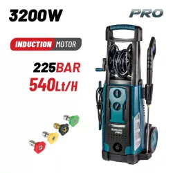 BORMANN Pro Elektromos magasnyomású mosó 3200 W, 225 bar, 540 l/óra PRO-03204 BORMANN Pro Elektromos magasnyomású mosó 3200 W, 225 bar, 540 l/óra PRO-03204