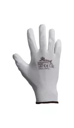 Szerelőkesztyű Pu mártott fehér C22/W 8-as