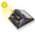 Mozgásérzékelős napelemes lámpa COB-6
