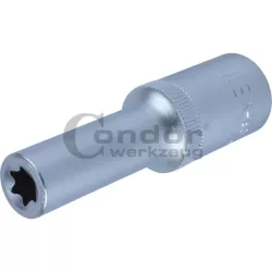 E-profilú extra hosszú dugókulcs E10, 1/2" 150mm Condor E-profilú extra hosszú dugókulcs E10, 1/2" 150mm Condor