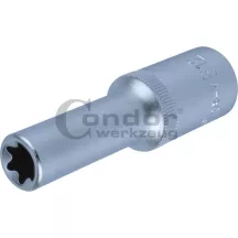  E-profilú extra hosszú dugókulcs E12, 1/2" 150mm Condor
