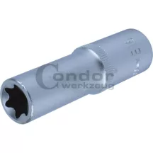   E-profilú extra hosszú dugókulcs E16, 1/2" 150mm Condor