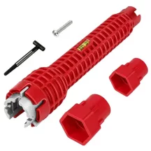 2 az 1-ben csaptelepszerelő kulcs 25cm vízmértékkel