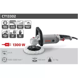 Polírozó gép 1300W 180mm Crown