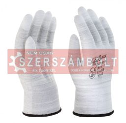 Karbon szálas vágásbiztos kötött kesztyű ujjvégen mártott 7-es Karbon szálas vágásbiztos kötött kesztyű ujjvégen mártott 7-es