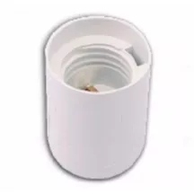 Műanyag lámpa foglalat fehér E27