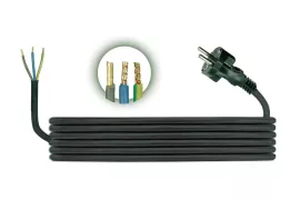 Csatlakozó vezeték H05RR F 3x1,5 - 1,5m 