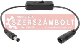 DC kapcsoló csatlakozókkal 12V 2xkb 15cm kábel DC kapcsoló csatlakozókkal 12V 2xkb 15cm kábel
