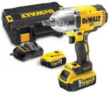   Akkus ütvecsavarozó 18 V szénkefe nélküli (2 x 5 Ah + töltő) DCF899P2 DeWalt