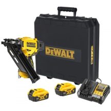   DEWALT Akkus szerkezetépítő szögbelövő 34° 18 V (2 x 5,0 Ah akku + töltő) kofferben