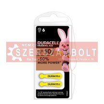 Duracell Hallókészülék elem DA10 0%Hg (1,45V) B6