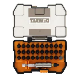 Bit készlet 32db-os, 1/4" bittartó McLaren Dewalt
