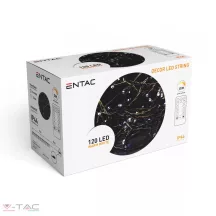   Entac Karácsonyi IP44 120 LED füzér WW 9m távirányítóval