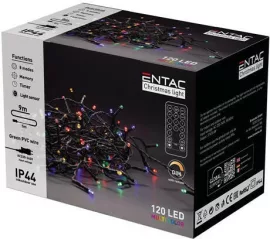 Entac Karácsonyi IP44 Fényfüzér 120 LED MC 9m BT applikáció
