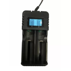 HD akkumulátor töltő 2X18650/26650/16340 HD akkumulátor töltő 2X18650/26650/16340