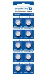 EverActive AG12, LR43, LR1142, G12,186 alkáli gombelem 