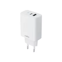 Maxlife MXTC-10 30W fali töltő 1xUSB-C 1xUSB fehér