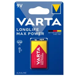 VARTA longlife max power 9V elem 6LR61 bl/1