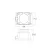 Braytron IPLine IP44 1-es aljzat fekete csapfedeles
