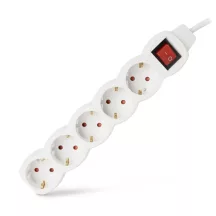 Entac S1 Elosztó 5 Foglalat Kapcsolóval 3m 3G1.5