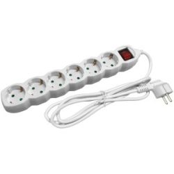 Entac S1 Elosztó 6 Foglalat Kapcsolóval 5m 3G1.5