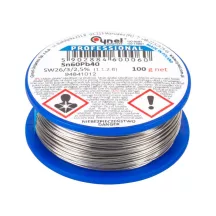 Forrasztó ón, gyantás, SN60/Pb40 1,0mm 0,25kg/tekercs