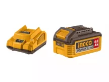   Akkumulátor és töltő szett 20V (1x4,0 Ah akku + 2,0A töltő) Ingco