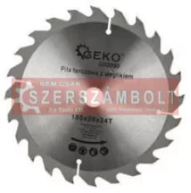 Fűrésztárcsa fához TCT 185X20x24T Geko