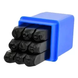 Számbeütő készlet 9 részes 8mm Geko Számbeütő készlet 9 részes 8mm Geko