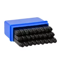 Betűbeütő készlet 27 részes 8mm Geko