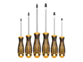 Csavarhúzó készlet 6 részes mágneses CrV Ingco