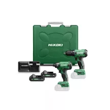   Hikoki DS18DA-Basic akkus fúró-csavarozó,WH18DA-Basic akkus ütvecsavarozó,2db 18V,2.0Ah akku, UC18FSL töltő kofferben