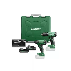 Hikoki DS18DA-Basic akkus fúró-csavarozó,WH18DA-Basic akkus ütvecsavarozó,2db 18V,2.0Ah akku, UC18FSL töltő kofferben