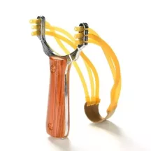 Tripla csőgumis csúzli fa hatású markolattal