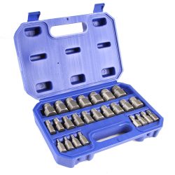 Sérült csavar és kerékkör leszedő készlet 25 részes Mar-pol