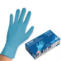 Nitril kesztyű, púder mentes 100db/csom. kék M-es