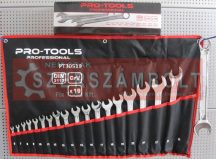   Csillag villáskulcs készlet 19 részes DIN3113 PRO-TOOLS PROFESSIONAL