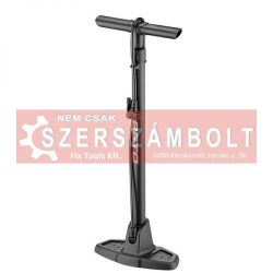 Pumpa Beto műhely műanyag 25" fekete AV+DV szűkítő Schrader/Presta & Dunlop 160 PSI.