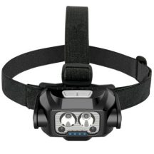  Tölthető fejlámpa 6W 600lm 3 fokozat fehér+mozgásérzékelő Ultra Tech