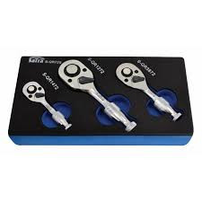 Mini racsnis hajtókar készlet 1/4″, 3/8″, 1/2″ 3 részes