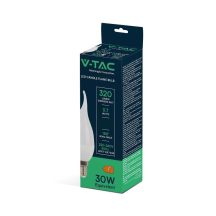 3,7W LED izzó E14 gyertyaláng meleg fehér V-TAC