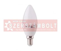 5,5W LED izzó gyertya E14 Meleg fehér 