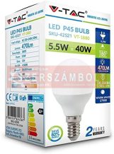 5,5W LED izzó E14 P45 hideg fehér 