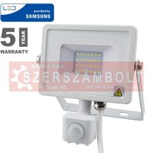   10W Mozgásérzékelős LED reflektor fehér IP65 6400K PRO435