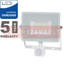   30W Mozgásérzékelős LED reflektor Samsung chip fehér IP65 4000K
