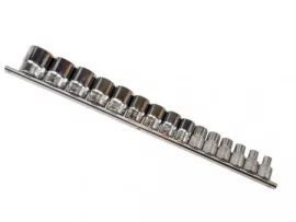 Crowafej készlet 12szögű, 1/2" 121n.C, 15db, 5/16"-1-1/4" Genius