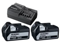   Hikoki 18V-5Ah akku csomag 2db BSL 1850 AKKU+ UC18YFSL töltő (14,4 V és 18 V akkuhoz)