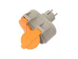 Ultra Tech két dugaljzatos elosztó gyermekvédelemmel, 16A/250V, IP44 Ultra Tech két dugaljzatos elosztó gyermekvédelemmel, 16A/250V, IP44